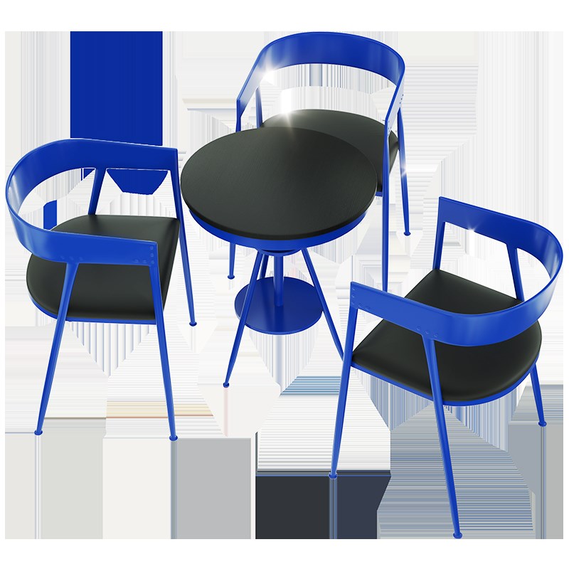 奶茶店桌椅咖啡厅酒吧清吧餐饮甜品店商用工业风铁艺休闲桌椅