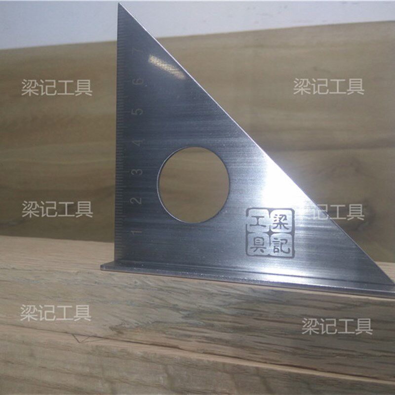 木工划线器 过线尺 梁记过线尺 不锈钢尺 角尺45度 多功能 木工尺