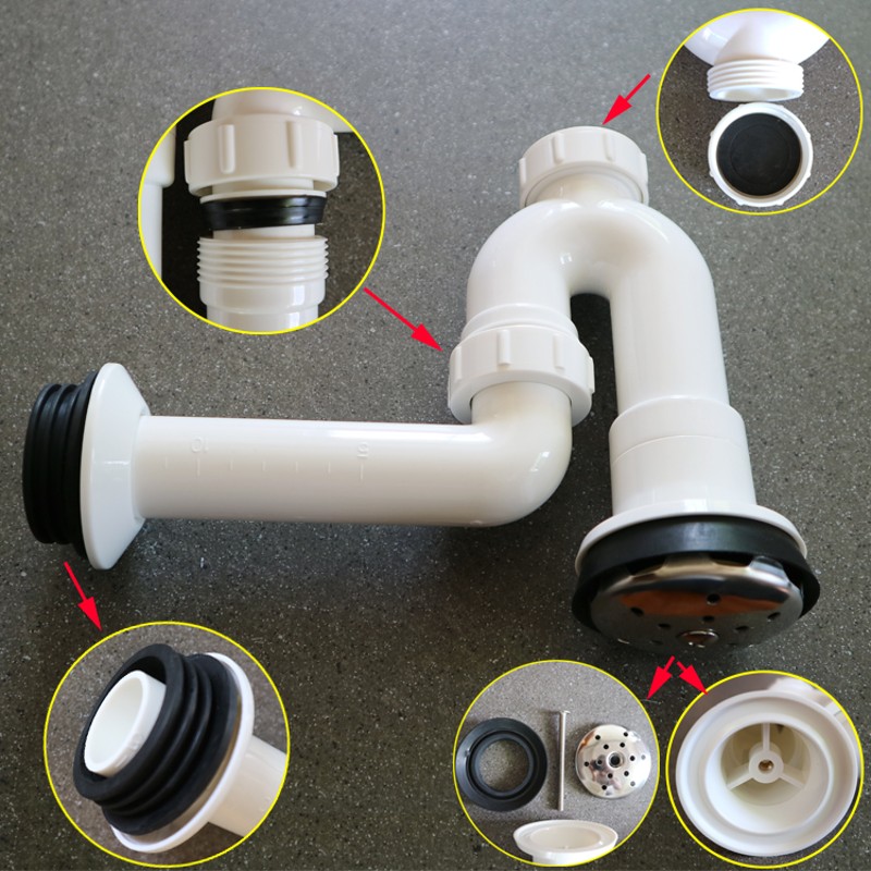 小便斗配件挂式小便池下水管小便器排水管防臭墙排隔臭塑料排污管