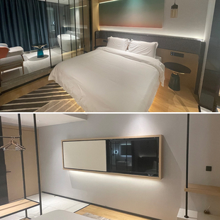 商务酒店宾馆家具床设计客房翻新快捷公寓民宿双人床标间全套定制