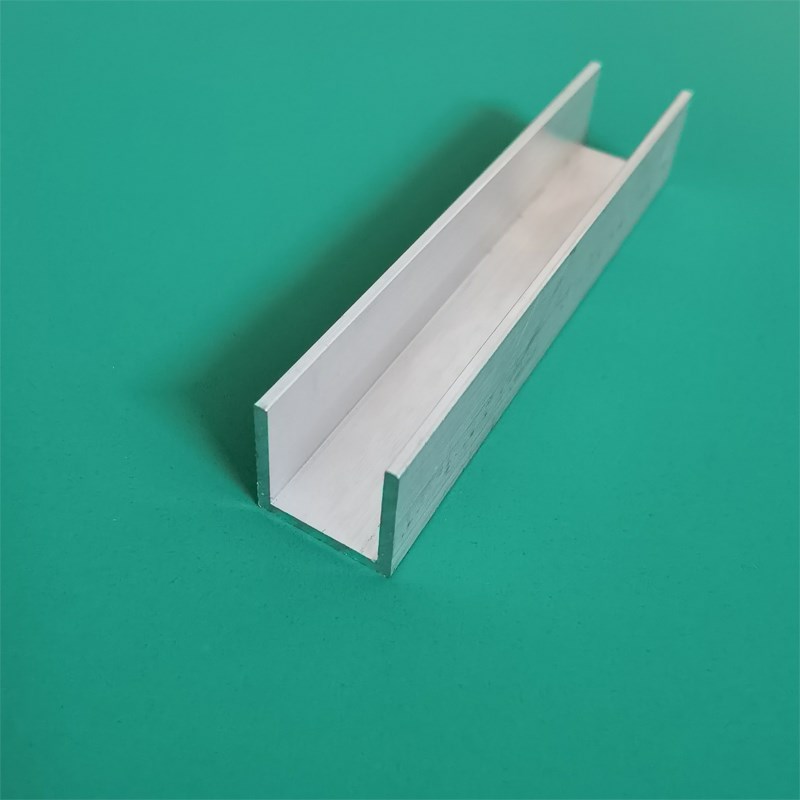 20*20*2内径1mmU型槽铝合金凹槽卡槽玻璃包边U形轨道U型铝槽型材