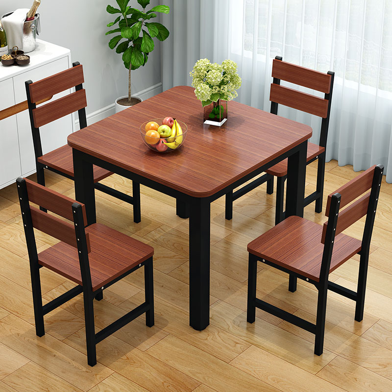 餐桌椅家用小户型餐桌现代简约吃饭正形方桌饭店经济四方桌子