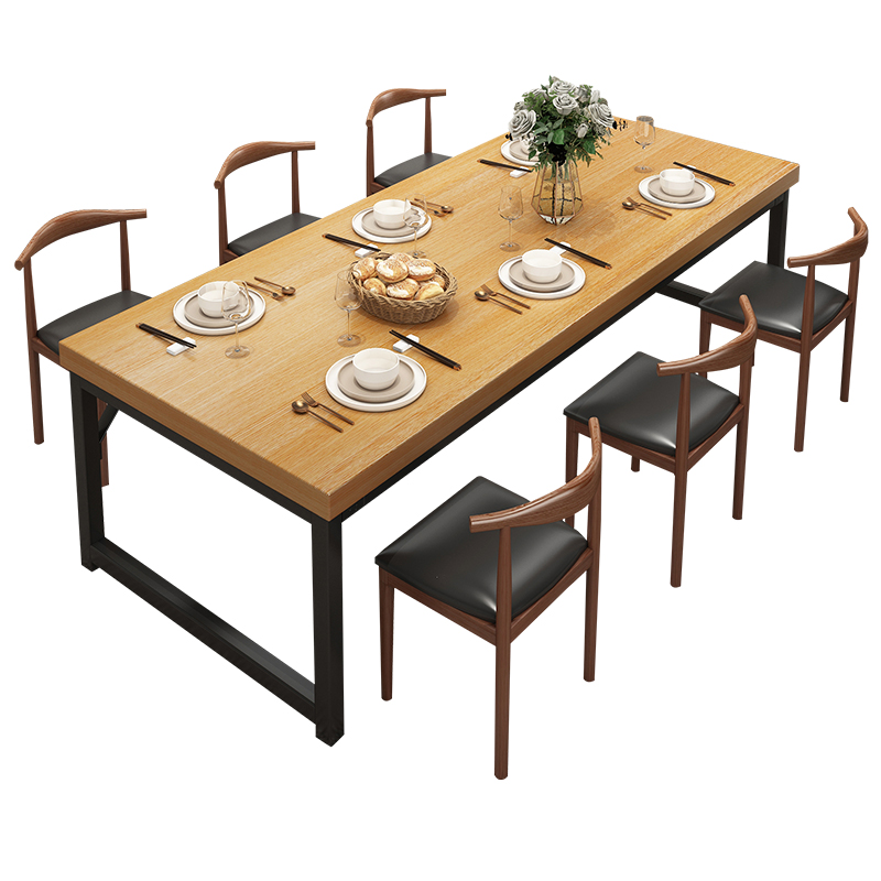 餐桌家用小户型饭桌长方形餐饮商用简易餐桌椅出租房吃饭桌子