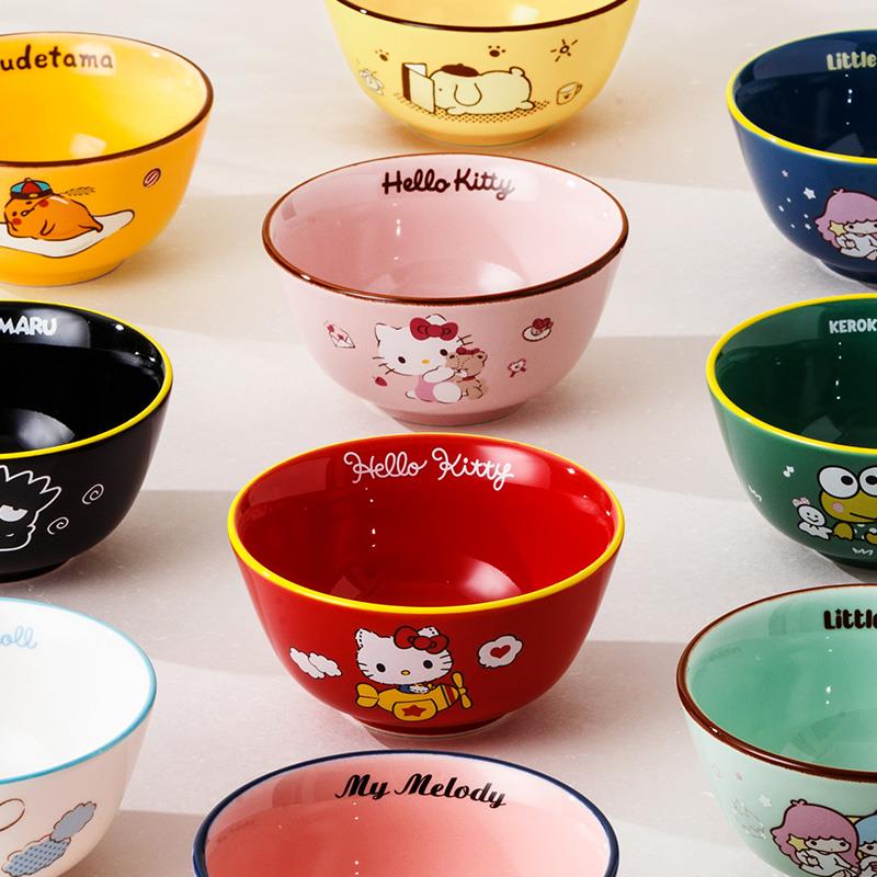 陶瓷碗可爱卡通家用餐具个性创意少女心小号单个吃饭碗