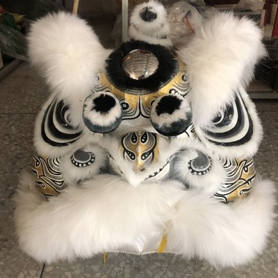 南狮道具 舞龙舞狮 白色狮 孝狮 醒狮 南狮行龙狮器材 舞狮子狮头