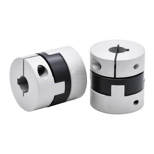 D44 70高同心度零间隙 联轴器铝合金螺钉夹紧型DCC01 十字环式