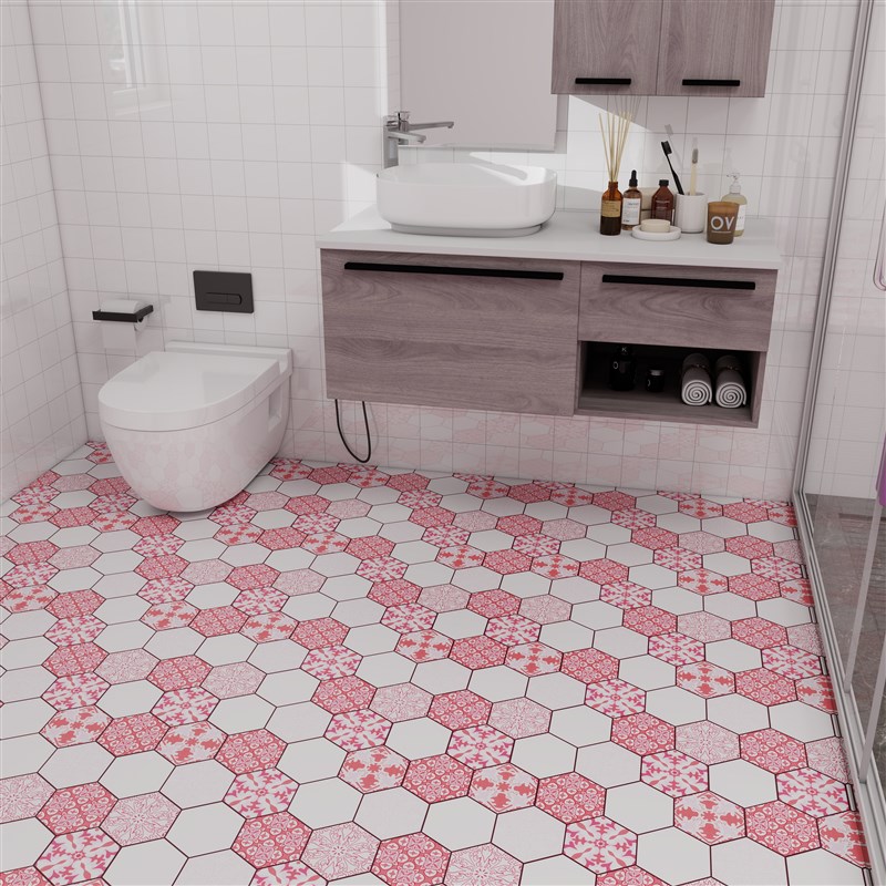 卫生间浴室防水贴纸耐磨自粘遮丑防滑地板贴地面翻新改造地贴加厚