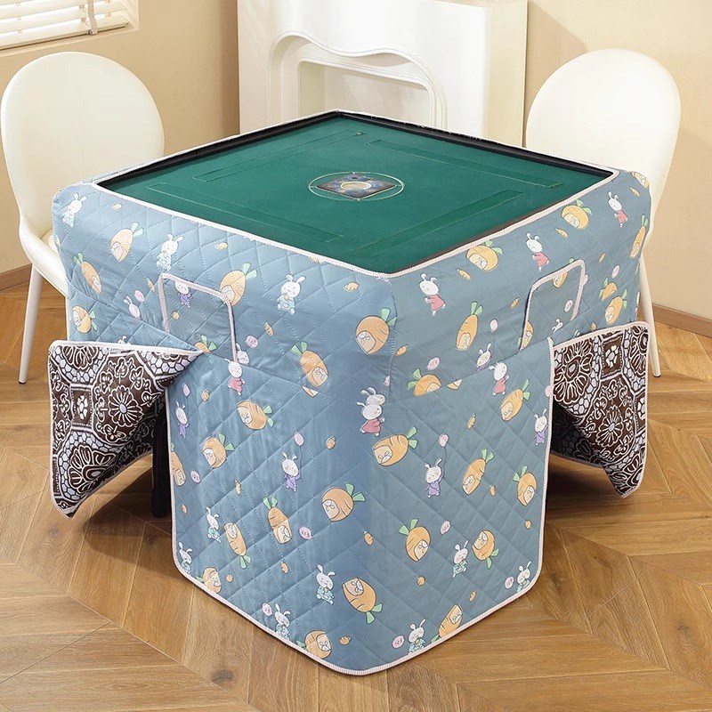 烤火桌子罩正方形家用麻将机取暖器桌布围被围裙电炉罩新款冬季