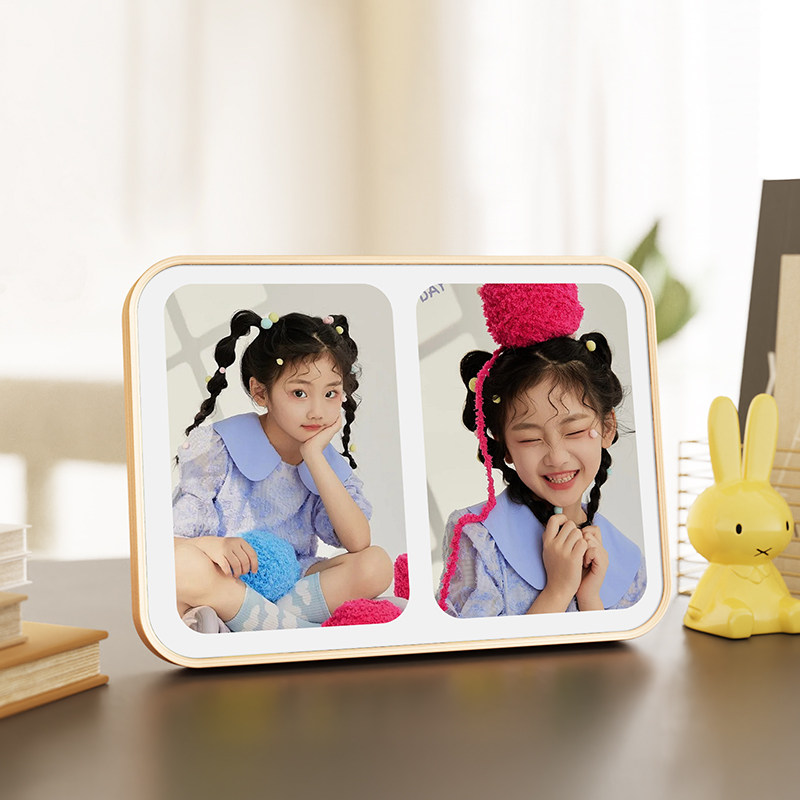 照片定制相框摆台洗儿童相片做成画框加婚纱照打印68寸摆件高级感