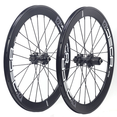 DECA 20寸451 406碟刹轮组圈20*1 1/8折叠车小轮公路C刹黑色