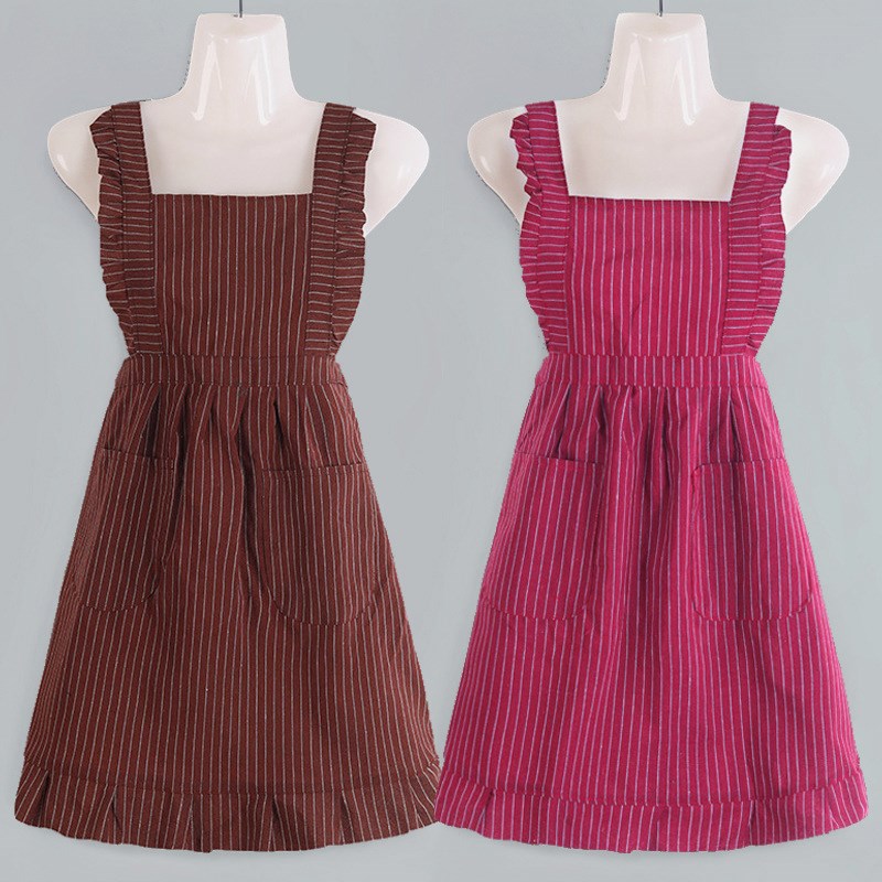 JOJOS L. PD.Wlly.围裙公主裙罩衣防污防油家用半身腰丨沃利