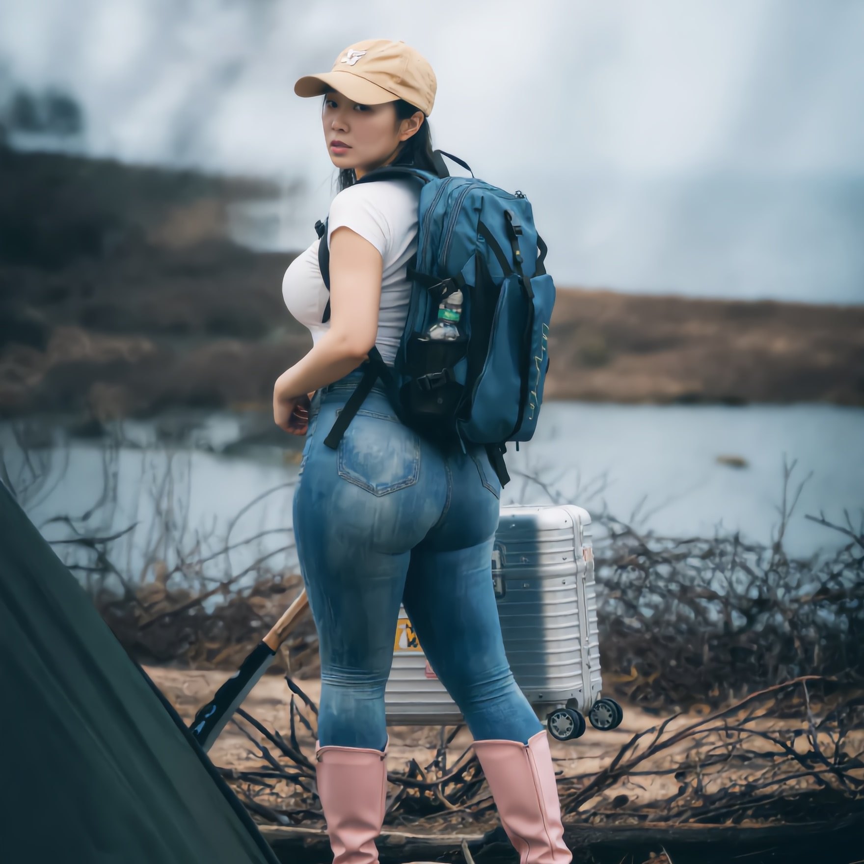 PHTY户外骑行徒步登山包女轻便爬山装备背包运动旅游双肩包中小大学生书包笔记本收纳通勤上班旅行可扩大容量,3C数码配件,数码收纳整理包,淘宝优惠券,粉丝福利购,淘宝优惠卷