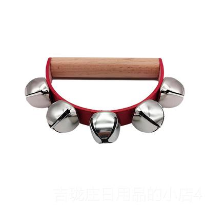 正品手拍摇马蹄铃57铃9铃铃手铃皮铃民谣伴唱节早击教民族打乐器