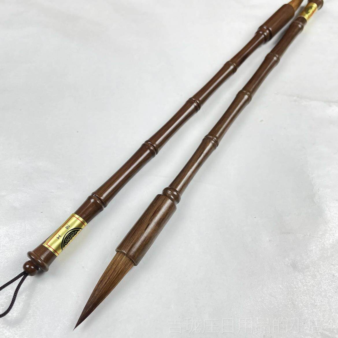 正品墨竹 出锋3.c 2支狼8毫中楷m作品毛笔 适楷书行书草书合 实木