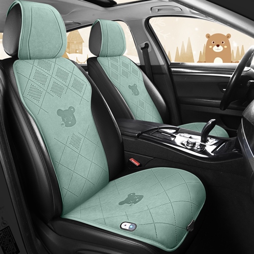 冬天汽车加热坐垫冬季短毛绒座椅保暖车载电加热12v座垫车用速热