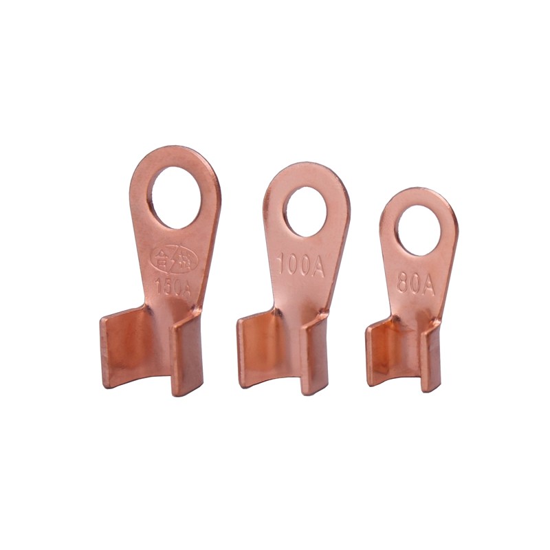 开口鼻OT-1铜线鼻子铜接头线耳铜接线端子 200只国标加厚紫铜