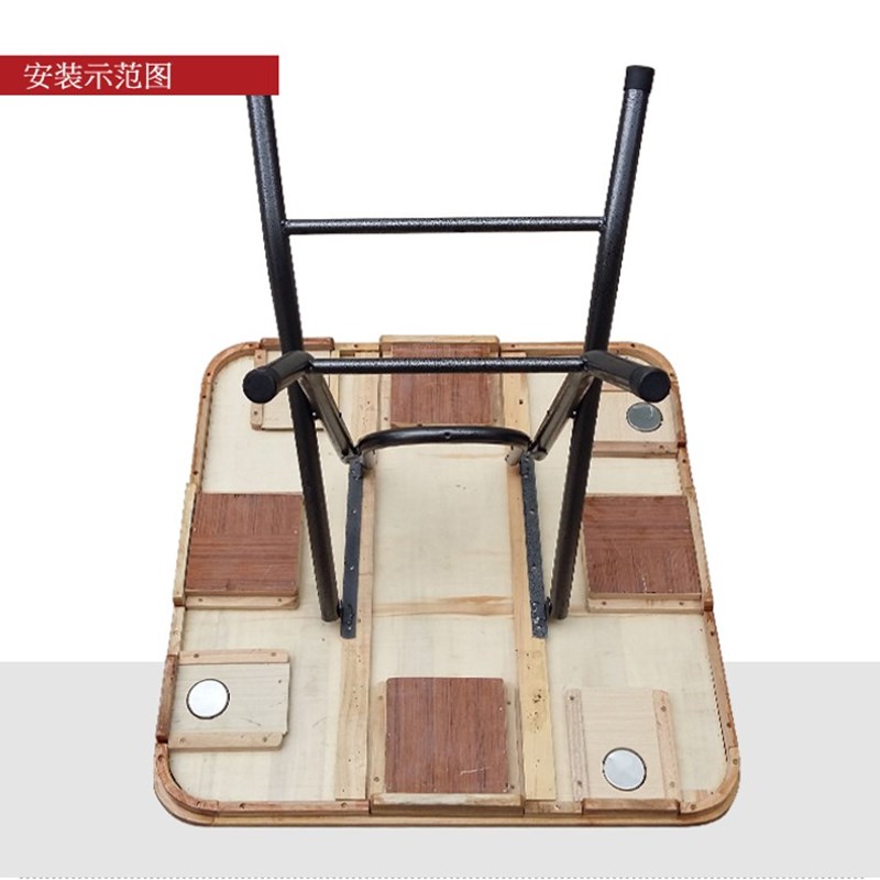 折叠简约现代麻将桌手动便携实木麻雀桌两用棋牌桌简易麻将台