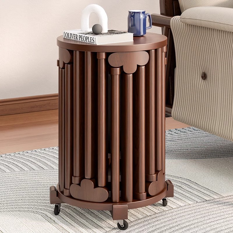 【新款叠叠乐】实木圆凳子中古家用可叠放凳子茶几餐桌凳casagd