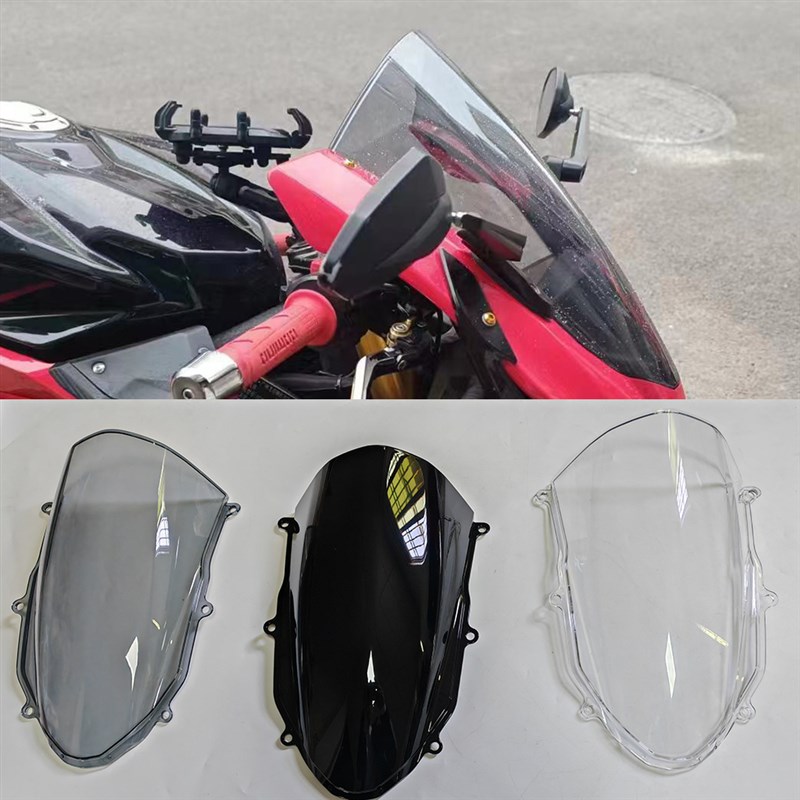 适用飞肯FK3GP改装风挡赛道竞技前挡风加高加厚PC材质狂踩不爆