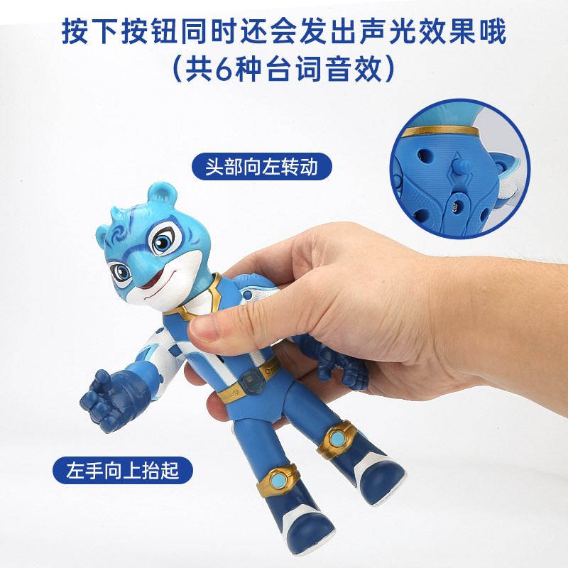 宇宙护卫队全2代公仔7寸可动人偶儿童风暴闪霹雳闪电武器女