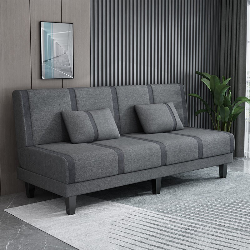 可折叠布艺沙发客厅小户型出租房人1.5米简易沙发床办公室午休