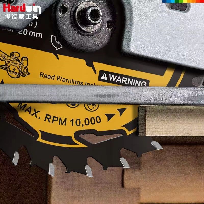 悍德威锂电电锯片木工专用圆锯片5寸寸左右燕尾齿模板方木切割片