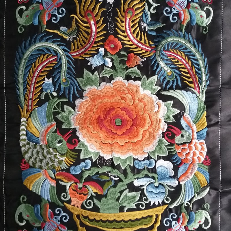 7*32少数民族机绣特色绣片 苗族工艺品刺绣 机绣绣片