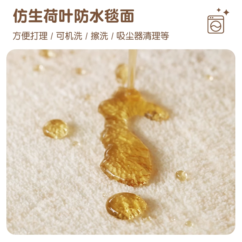 儿童房地毯卡通圆形卧室客厅可擦洗毛绒垫子冬季加厚阅读区爬爬垫