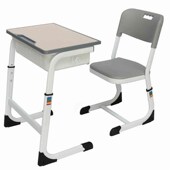 聚晟加厚可升降中小学生课桌椅培训班辅导班桌椅学校少儿学习桌椅