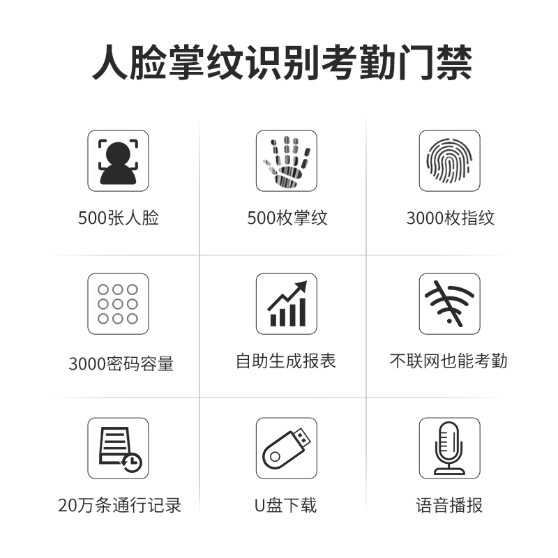 COUNS 高优CU-F392新款392指纹刷卡人脸门禁一体机F392人脸门禁机