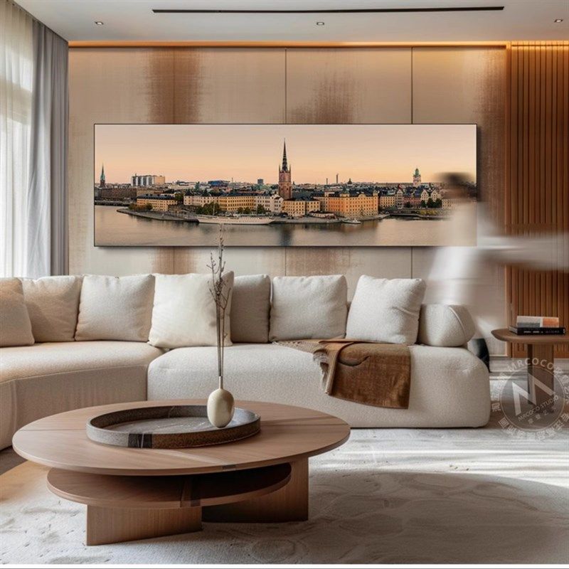 斯德哥尔摩-城市风景摄影装饰画抽象客厅挂画壁画壁画沙发背景墙