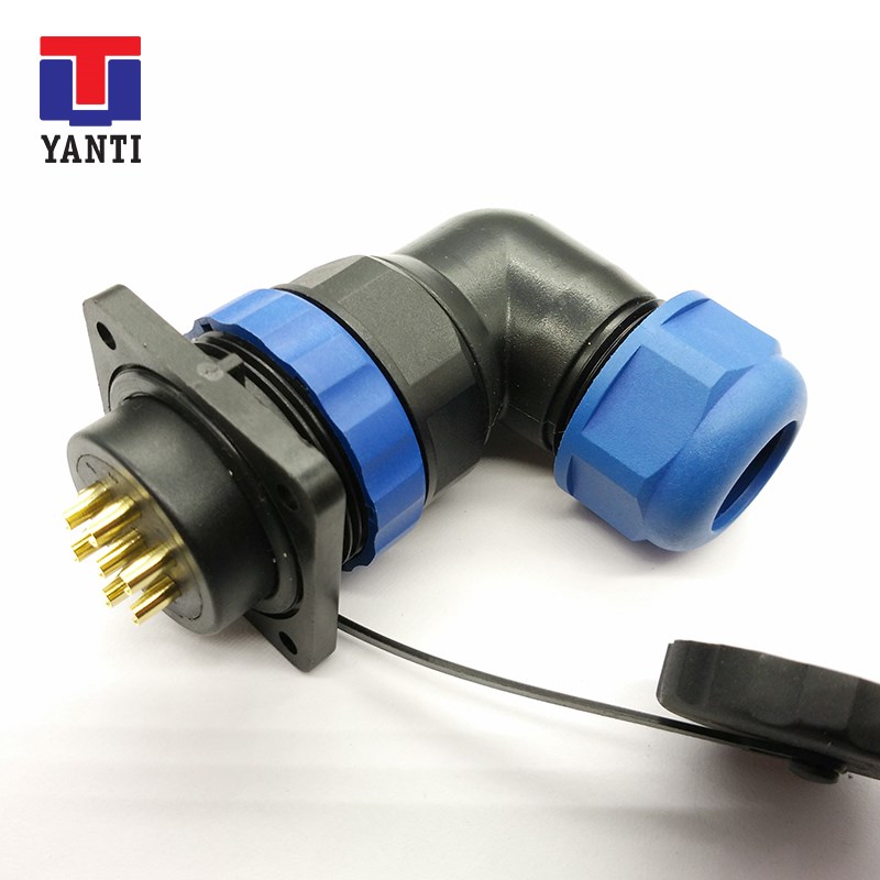 杨丁防水航空插头SD28-3,5,7,9芯芯1芯19芯2芯m28弯式孔插座
