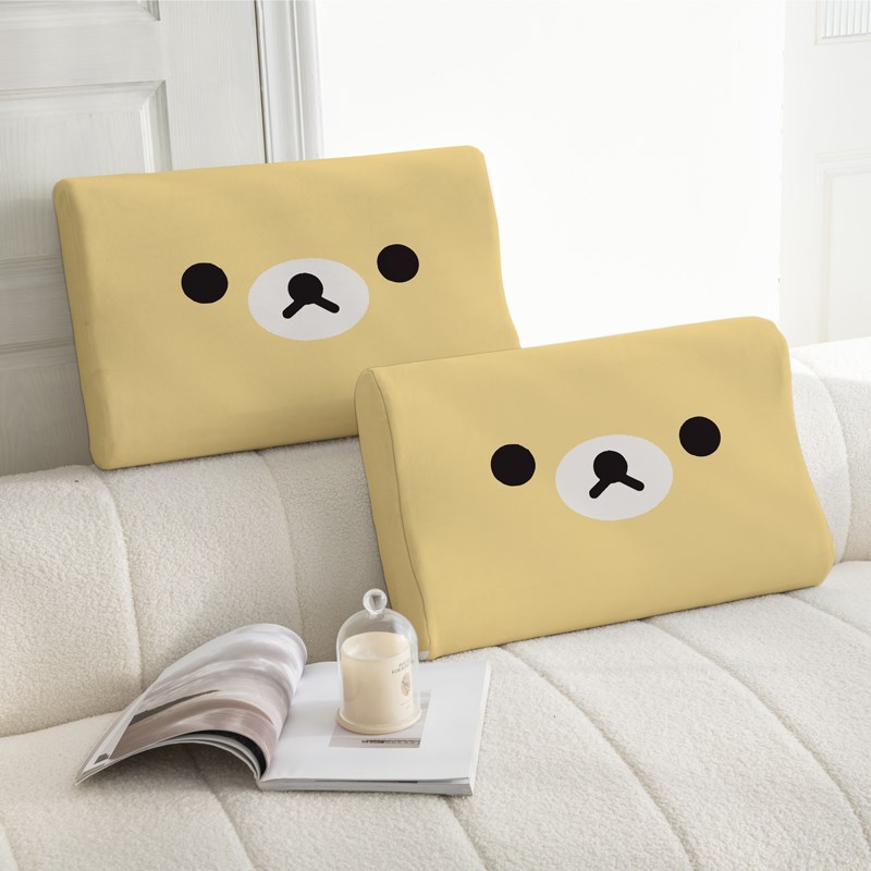 卡通轻松熊乳胶枕*0儿童30*乳胶枕四季通用可拆洗