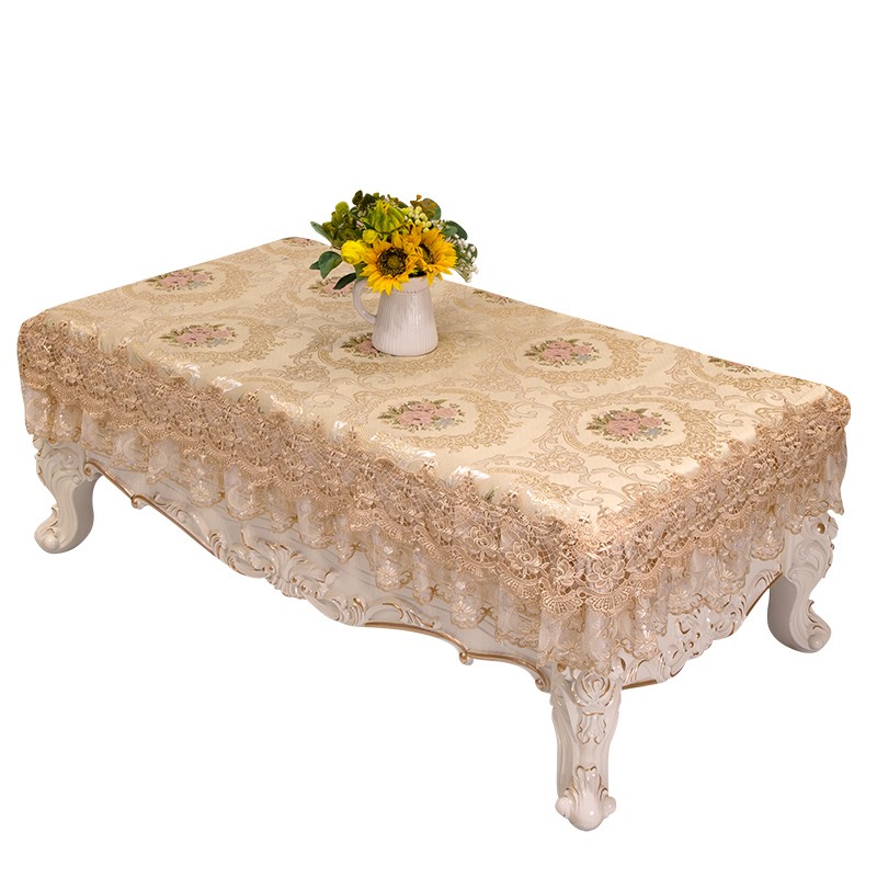 茶几垫茶几布欧式长方形茶几台布茶几桌布蕾丝电视柜盖布茶几巾
