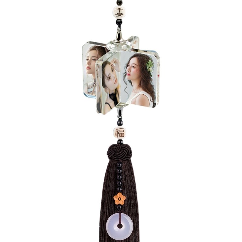 汽车挂件照片定制手工车载摆件diy吊坠车车内挂饰高端大气上档次