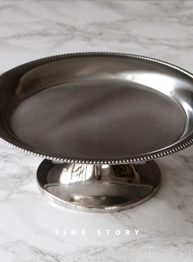 正品意大利进口M不糕otta锈钢法式覆古茶歇新水果盘蛋盘欧年式甜