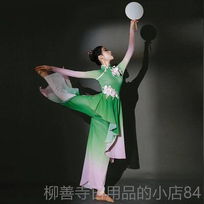 正品胶州秧歌舞蹈服成装中国人古蹈典套舞演出服女飘逸古风仙气舞