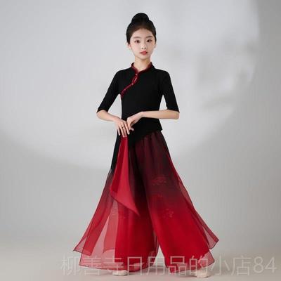 正品儿古典舞表演、服女童步娃舞蹈服、中舞蹈雅致童国成人古体韵