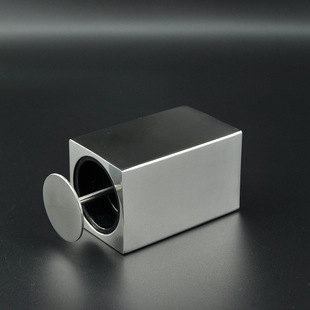 方形牙签筒 牙签筒创意牙签盒牙签桶牙签罐棉签盒 304不锈钢按压式