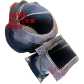 定制风机软连接氟橡胶布耐酸碱防火耐高温 帆布伸缩减震阻燃管道