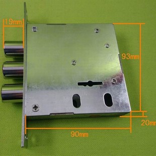 FB25家用大门加强安全叶片锁 防技术开启 防盗门侧装内藏式防撬锁