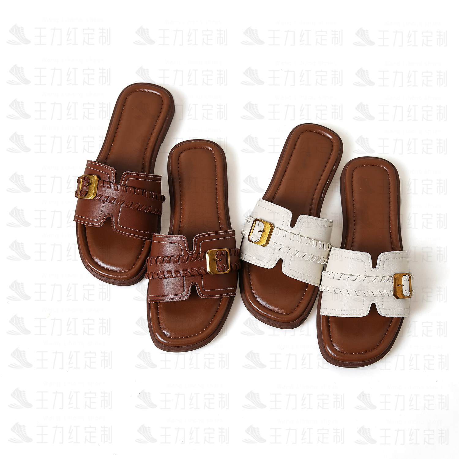 【甜甜专享】王力红家定制 SZ2658-1   新款T定制休闲半托