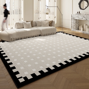 地毯客厅2024新款 免打理卧室床边毯房间沙发地垫防水防污加厚 法式