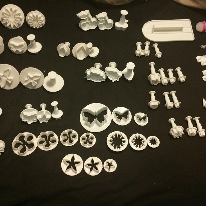 21款8件翻糖模具装家用花样卡通包子馒头面食面点烘焙装饰工具