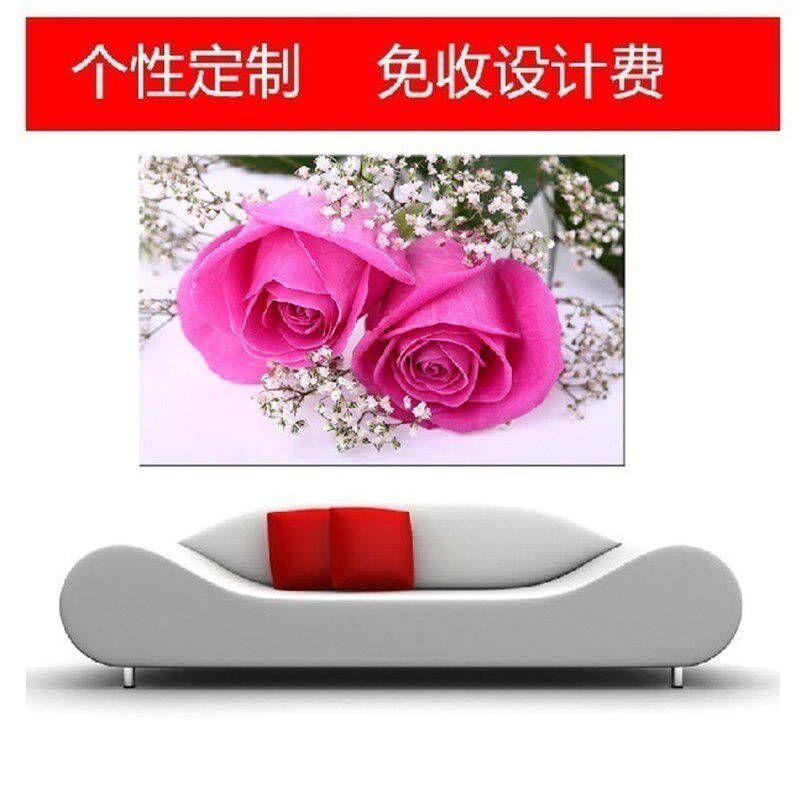 定制尺寸无框画婚纱照艺术照现代客厅墙壁画卧室装饰画定做画芯