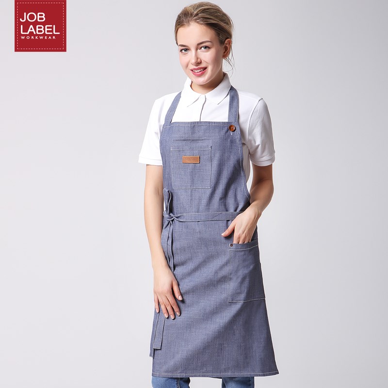 Miami迈阿密牛仔艺术设计围裙咖啡奶茶店快餐前场服务员 挂脖围裙