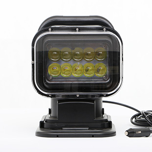 LED无线遥控搜索灯越野射灯 船用探照灯 瓦汽车射灯车顶吸盘灯