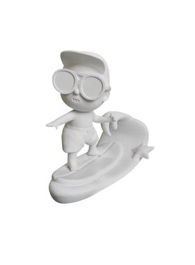 现代简约抽象滑板冲浪造型人物雕塑树脂艺术摆件售楼处桌面工艺品