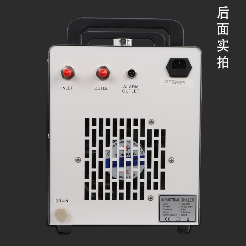 雕刻机专用冷水机CW3000主轴冷却泵激光机切割冷水机组自带水箱