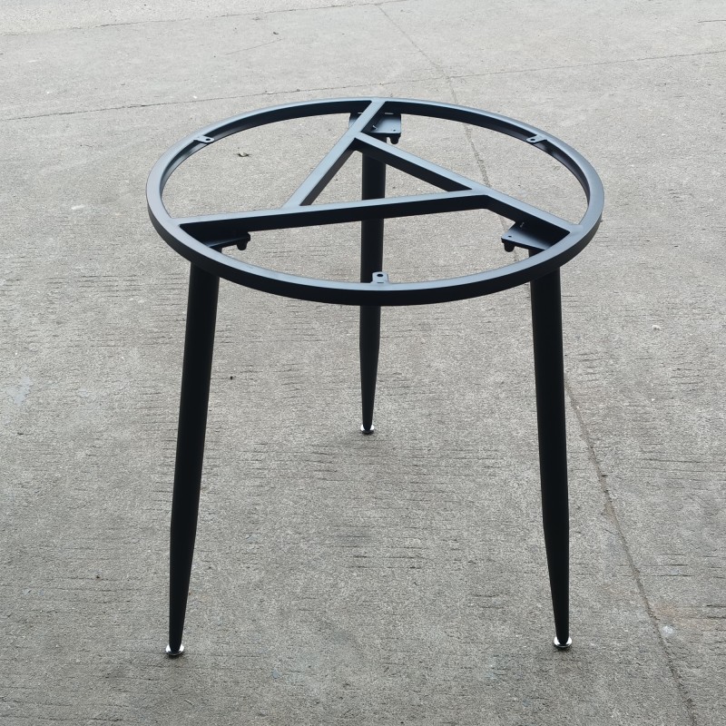 茶几架子茶桌阳台桌腿支架简易圆形沙发简约岩板边几桌架定制